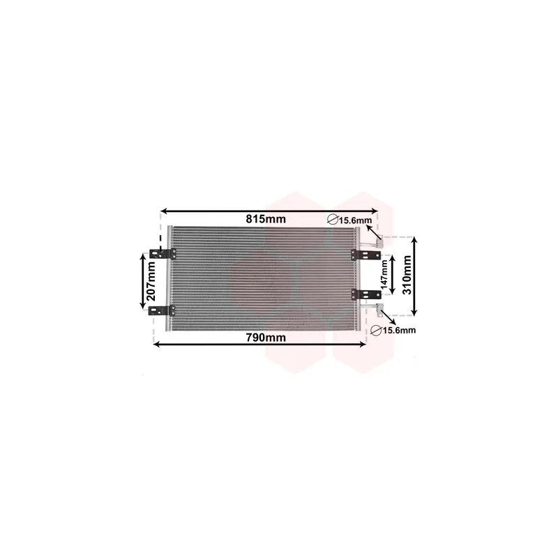 Condenseur, climatisation VAN WEZEL 43005451