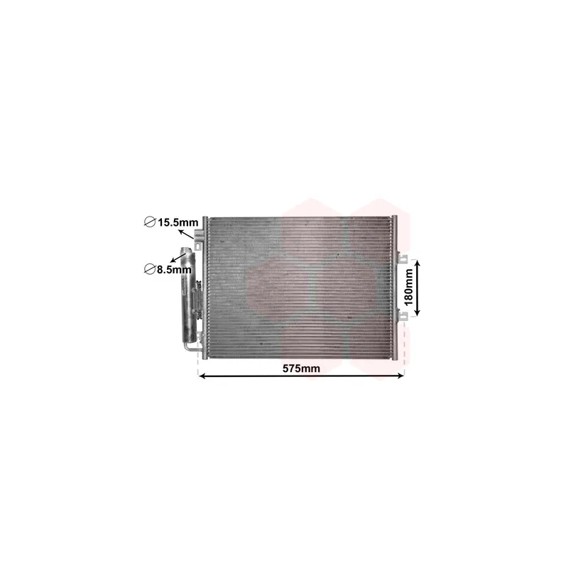 Condenseur, climatisation VAN WEZEL 43005454