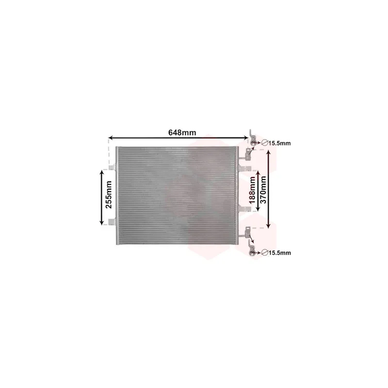 Condenseur, climatisation VAN WEZEL 43005459