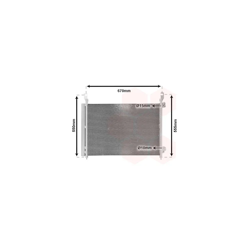 Condenseur, climatisation VAN WEZEL 43005466
