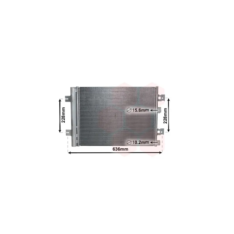 Condenseur, climatisation VAN WEZEL 43005467