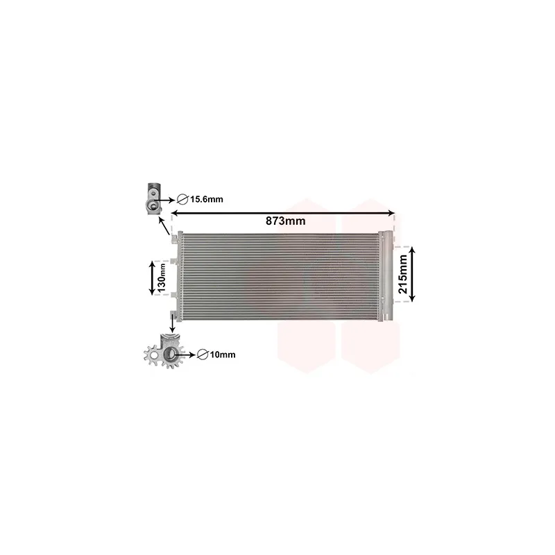 Condenseur, climatisation VAN WEZEL 43005475