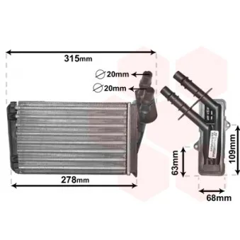 Système de chauffage VAN WEZEL 43006228
