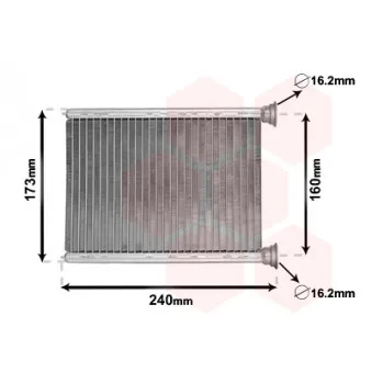 Système de chauffage VAN WEZEL 43006569