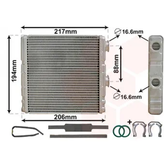 Système de chauffage VAN WEZEL 43006634