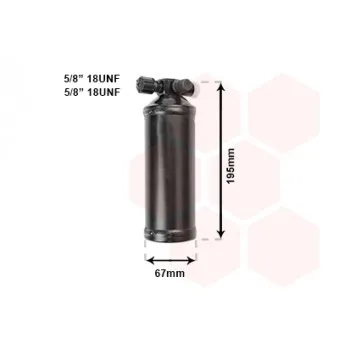 Filtre déshydratant, climatisation VAN WEZEL 4300D015