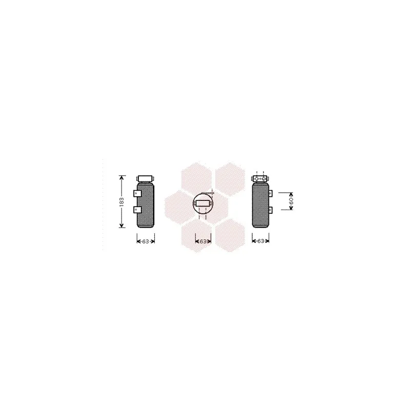 Filtre déshydratant, climatisation VAN WEZEL 4300D287