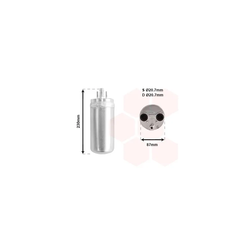 Filtre déshydratant, climatisation VAN WEZEL 4300D350