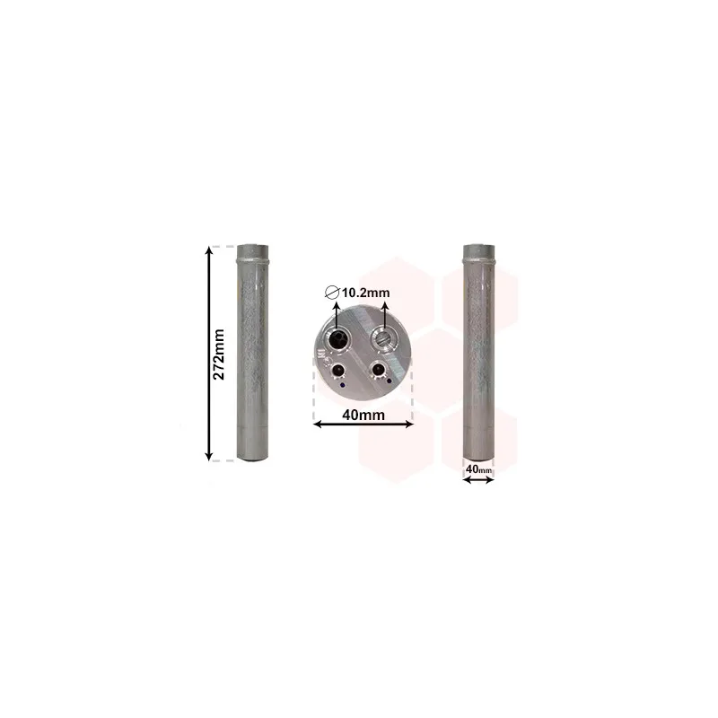 Filtre déshydratant, climatisation VAN WEZEL 4300D493
