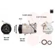 Compresseur, climatisation VAN WEZEL 4300K492 - Visuel 1