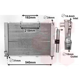 Module de refroidissement VAN WEZEL 4300M497