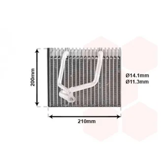 Évaporateur climatisation VAN WEZEL 4300V173