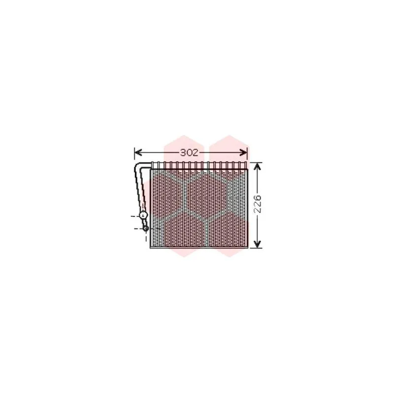 Évaporateur climatisation VAN WEZEL 4300V356