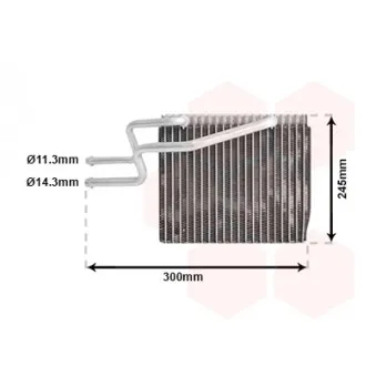 Évaporateur climatisation VAN WEZEL 4300V465