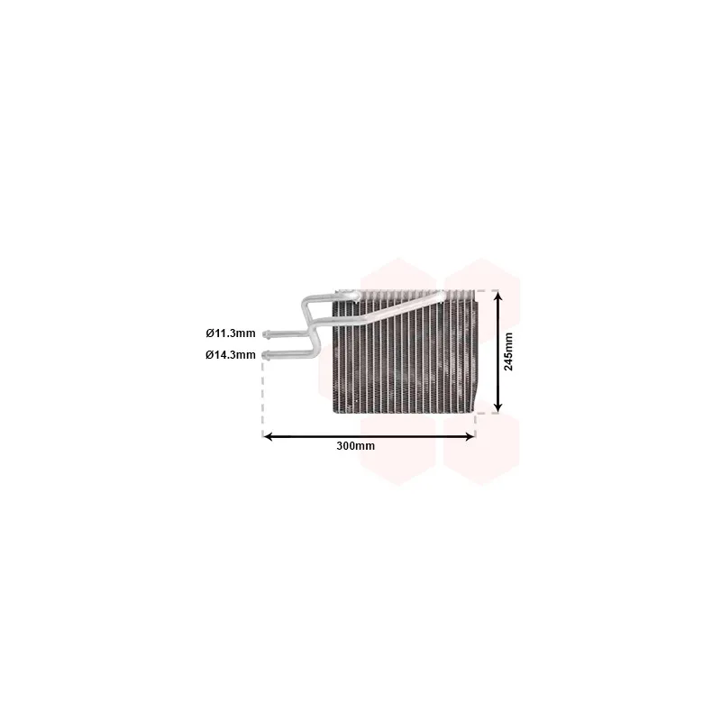 Évaporateur climatisation VAN WEZEL 4300V465