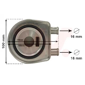 Radiateur d'huile VAN WEZEL 43013705