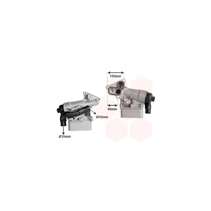 Boîtier, filtre à huile VAN WEZEL 43013710