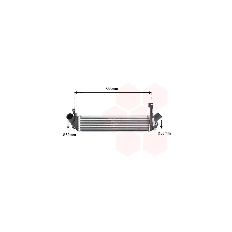 Intercooler, échangeur VAN WEZEL 43014705