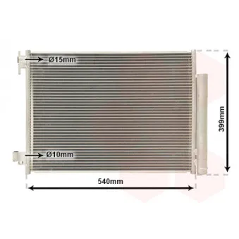 Condenseur, climatisation VAN WEZEL 43015701