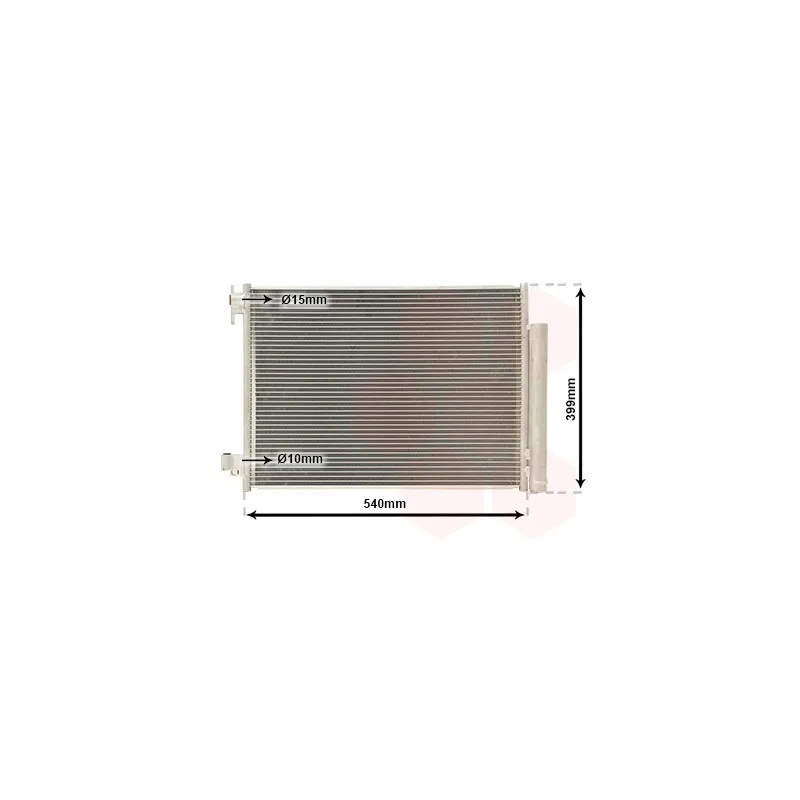 Condenseur, climatisation VAN WEZEL 43015701