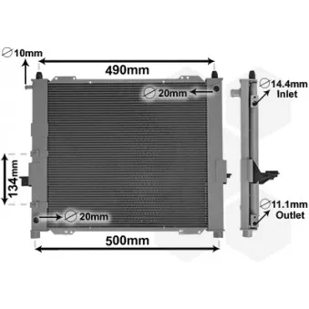Module de refroidissement VAN WEZEL 4301M406