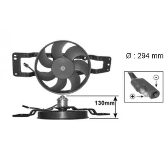 Ventilateur, refroidissement du moteur VAN WEZEL 4342747