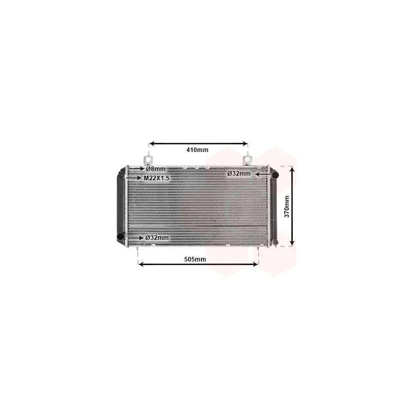 Radiateur, refroidissement du moteur VAN WEZEL 47002003