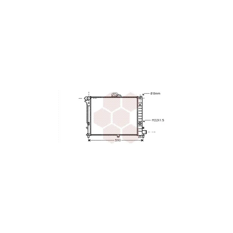Radiateur, refroidissement du moteur VAN WEZEL 47002005