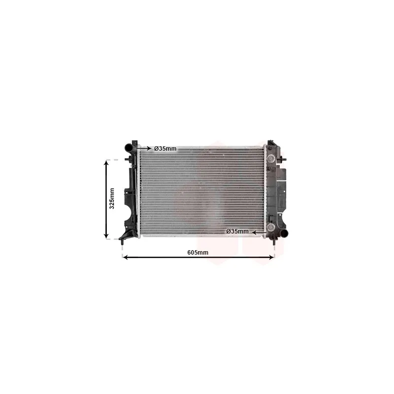 Radiateur, refroidissement du moteur VAN WEZEL 47002008