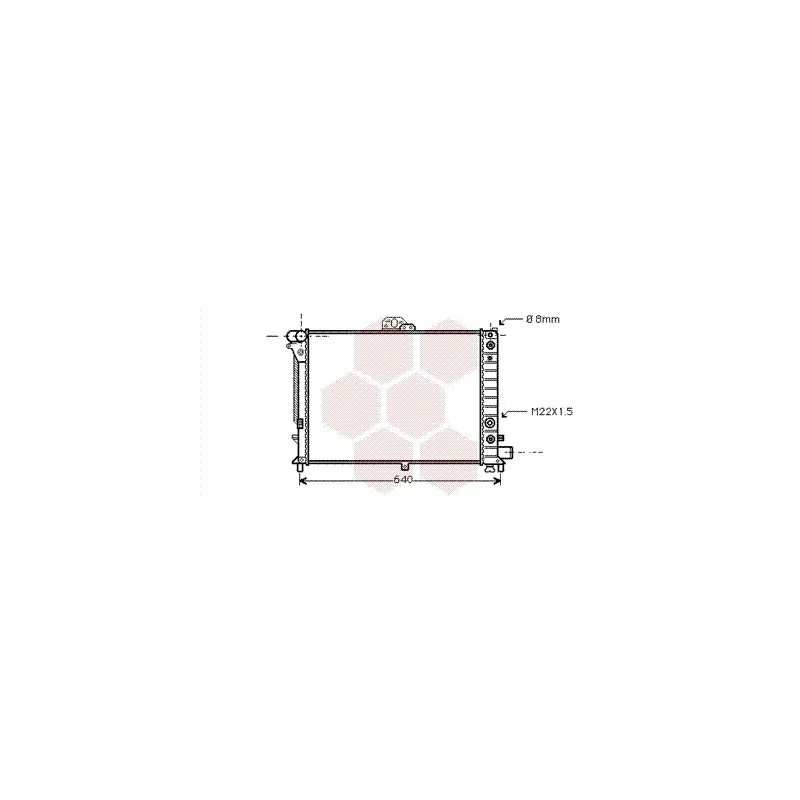 Radiateur, refroidissement du moteur VAN WEZEL 47002011