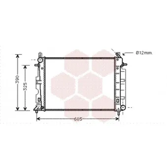 Radiateur, refroidissement du moteur VAN WEZEL 47002028