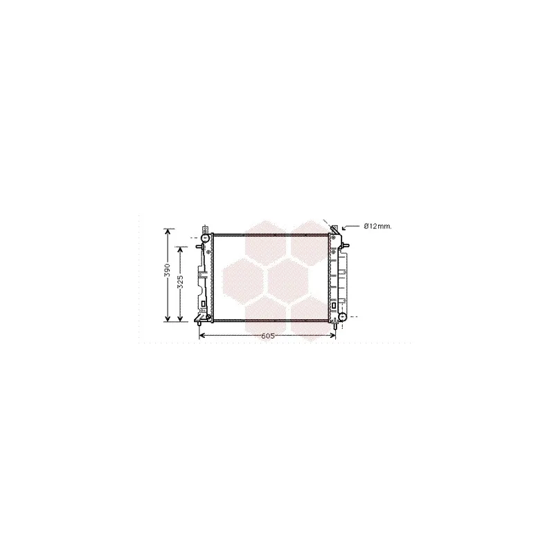 Radiateur, refroidissement du moteur VAN WEZEL 47002028