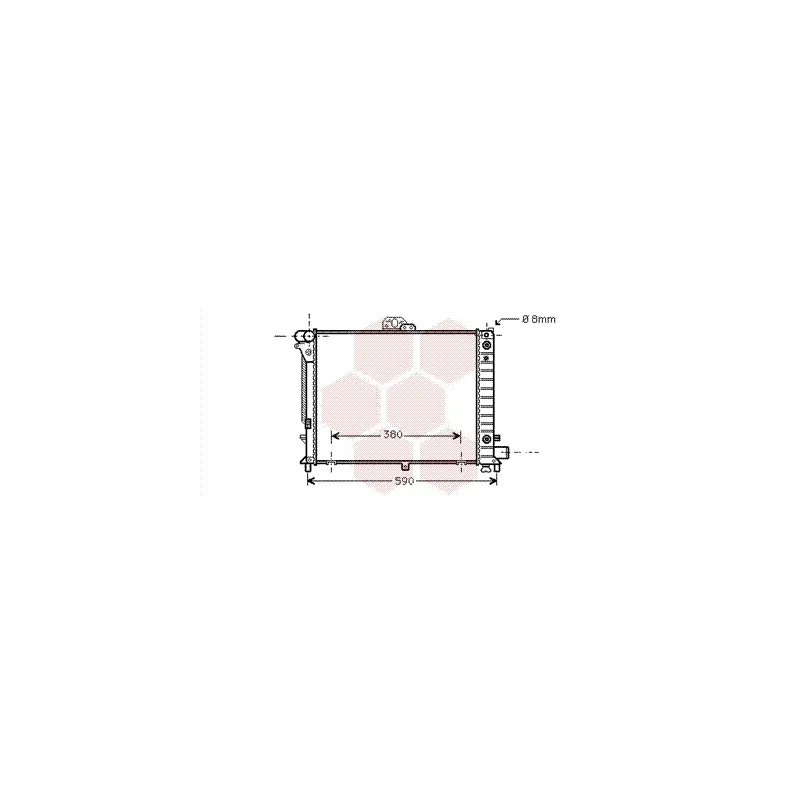 Radiateur, refroidissement du moteur VAN WEZEL 47002050