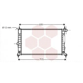 Radiateur, refroidissement du moteur VAN WEZEL