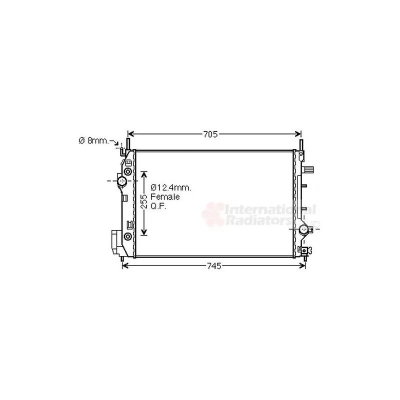 Radiateur, refroidissement du moteur VAN WEZEL 47002080