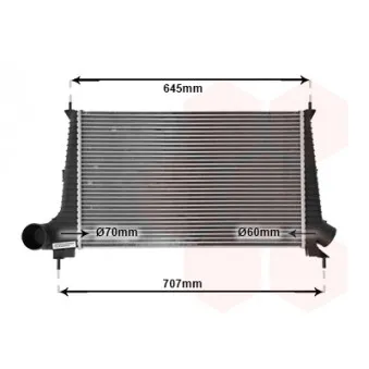 Intercooler, échangeur VAN WEZEL 47004047