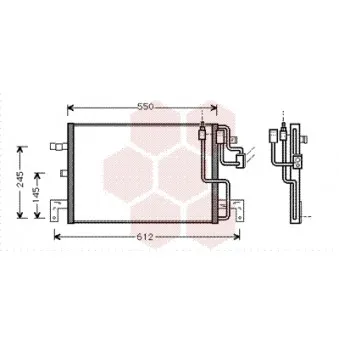 Condenseur, climatisation VAN WEZEL 47005032