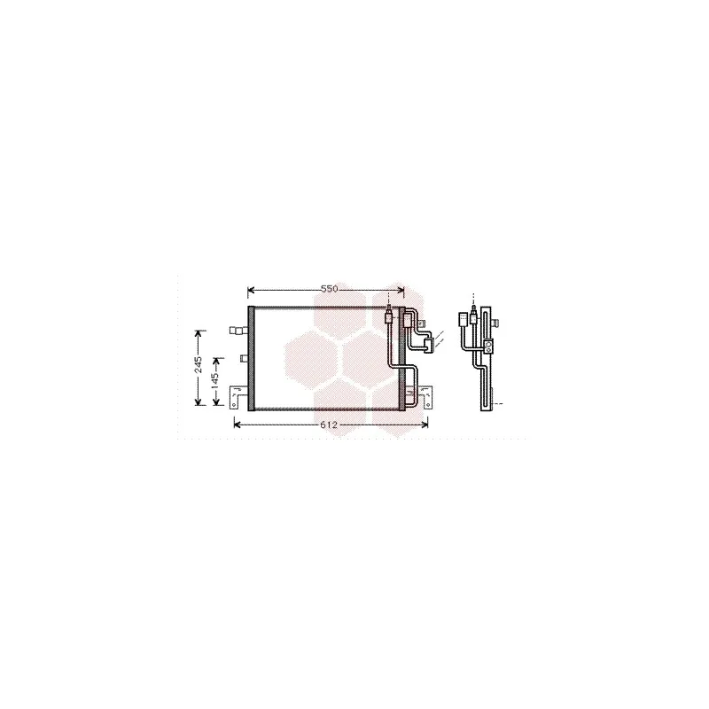 Condenseur, climatisation VAN WEZEL 47005032