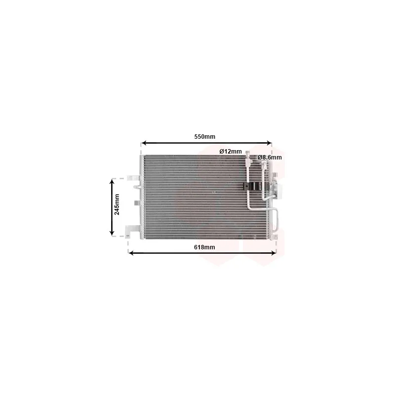 Condenseur, climatisation VAN WEZEL 47005048