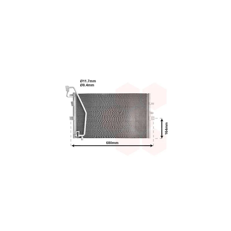 Condenseur, climatisation VAN WEZEL 47005056