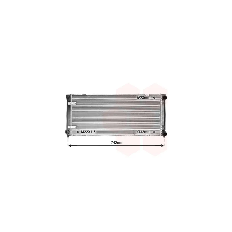 Radiateur, refroidissement du moteur VAN WEZEL 49002009
