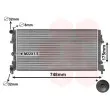 Radiateur, refroidissement du moteur VAN WEZEL 49002037 - Visuel 1
