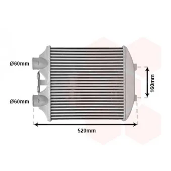 Intercooler, échangeur VAN WEZEL 49004040