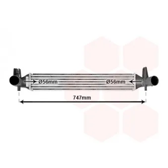 Intercooler, échangeur VAN WEZEL 49004042