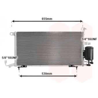 Condenseur, climatisation VAN WEZEL 49005026
