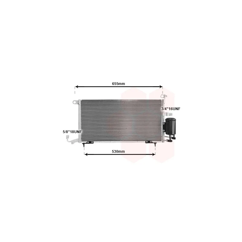 Condenseur, climatisation VAN WEZEL 49005026