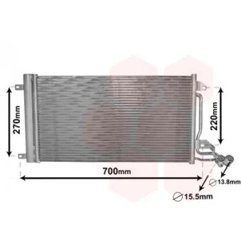 Condenseur, climatisation VAN WEZEL 49005038
