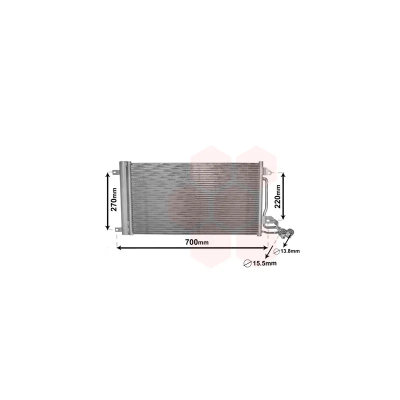 Condenseur, climatisation VAN WEZEL 49005038
