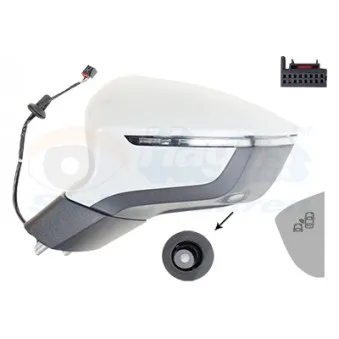 Rétroviseur extérieur VAN WEZEL 4907827