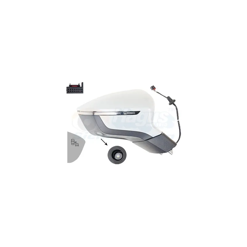 Rétroviseur extérieur VAN WEZEL 4907828